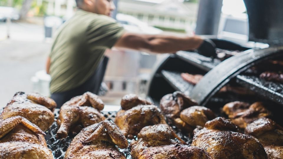 Smoked Chicken in our Smoker